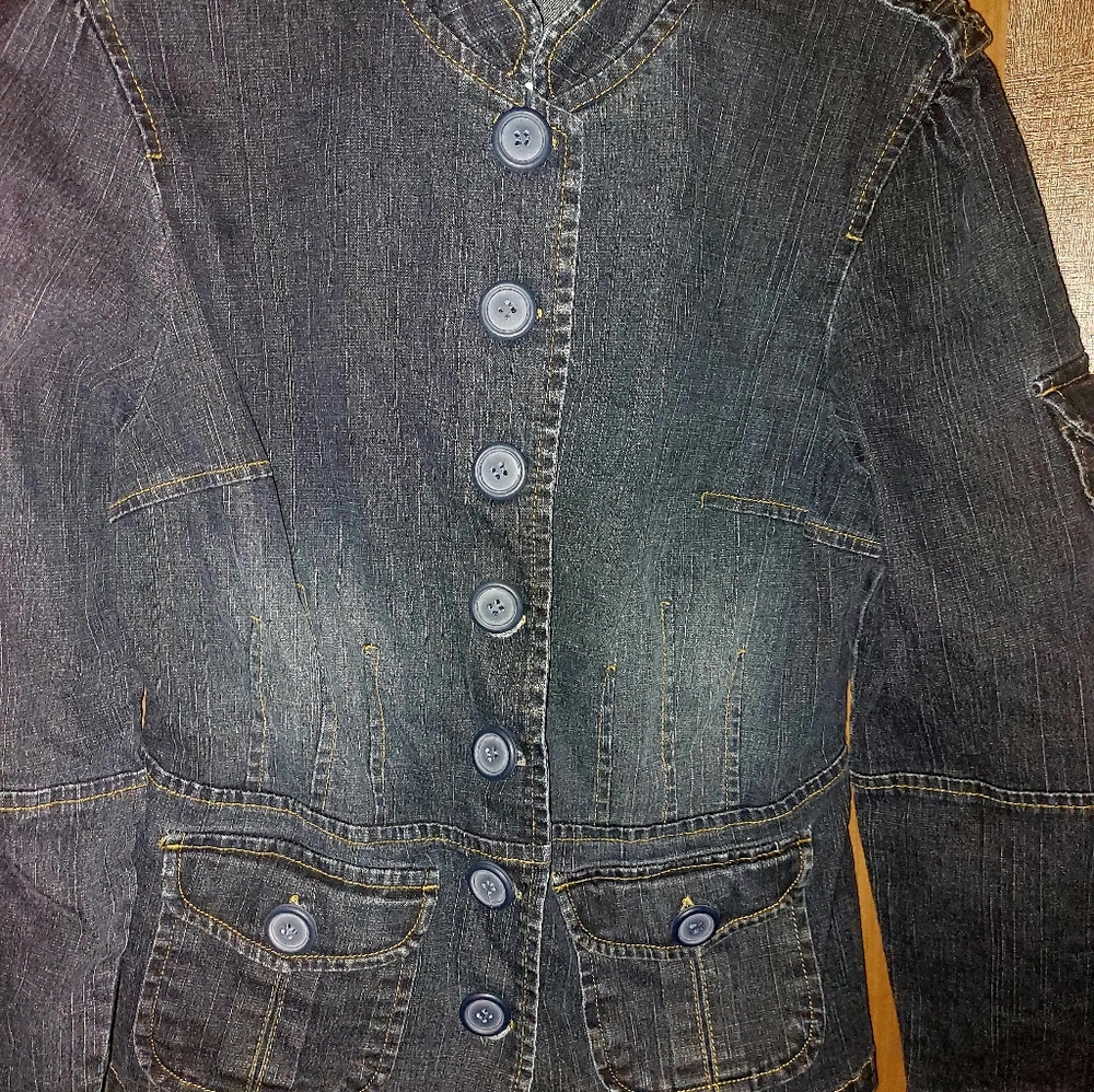 NWT girls Military Denim Jacket